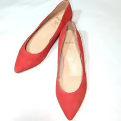 PICHE Abahouse スエードパンプス オレンジレッド 22.5cmのサムネイル