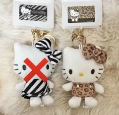 ハローキティ マスコットチャーム ヒョウ柄