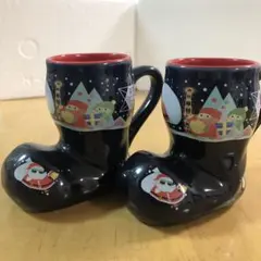 サンタクロースデザイン ブーツ型マグカップ 2019年製