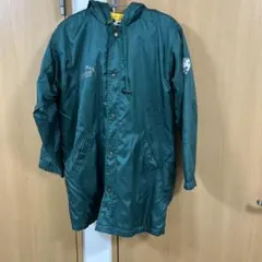 PUMA フリース裏地 ナイロンジャケット グリーン