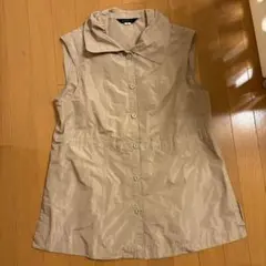 ベージュ ノースリーブ ベスト M相当