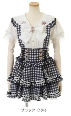 LIZLISA はしごリボンギンガムティアードスカパン♥