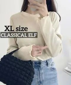 k0072 CLASSICAL ELF ラウンドネック袖メローブラウス