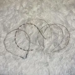 【未使用】 金色とパールのカチューシャ5つセット