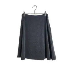Natural Beauty Basic フレアスカート M グレー ひざ丈