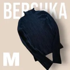 【Bershuka】ベルシュカ ニット M 黒 ハイネック 値下げ かわいいのサムネイル