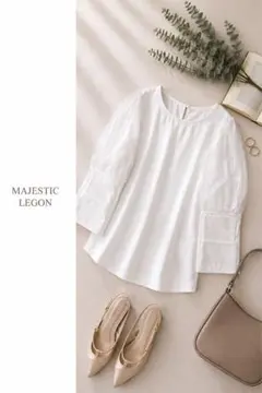 majestic legon マジェスティックレゴン　袖シーアードブラウスのサムネイル