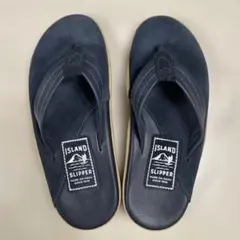 ISLAND SLIPPER スウェード×革 ネイビー サイズ7のサムネイル
