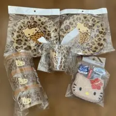 ハローキティ 日焼けキティヒョウ柄 5点セット