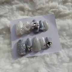 キルティングネイルチップ 10個セット