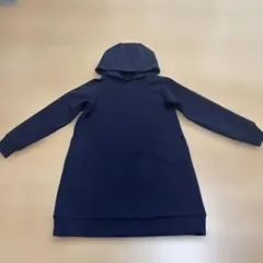 UNIQLO キッズ フード付きワンピース 、パーカー130cm ネイビー