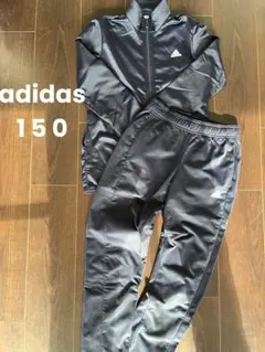 アディダス キッズ トラックスーツ上下セットアップ★150 紺 ネイビー