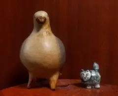 リサラーソン ピジョン＆ミニズースタンディングキャット 北欧 美品