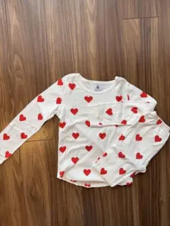 プチバトー☆ハート柄パジャマ 6ans