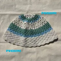 クラッシャーハット　クロシェハット　ニット　バゲハ　ビーニー　サマーニット