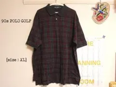 ★夏SALE★【POLO GOLF】90s ナイス！チェック柄 ポロシャツ XLのサムネイル