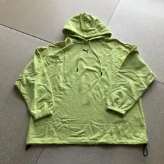 Puma 蛍光イエロー フード付きパーカー BIGパーカー
