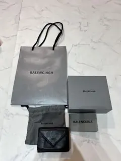 BALENCIAGA ペーパーミニウォレット 三つ折り財布