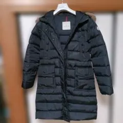 MONCLERブラックロングコートサイズ0(国内正規品)