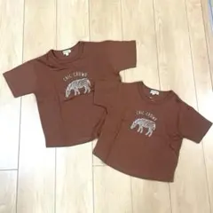 【新品】SHOO-LA-RUE Tシャツ 2枚セット 100・120cmブラウンのサムネイル