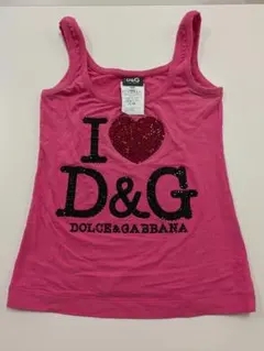 D&G ドルチェ＆ガッバーナ タンクトップ ピンク XS