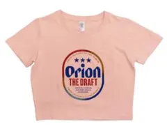オリオン tシャツ クロップド 丈 コットン 綿 ピンク オリオンビール