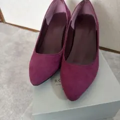 ロペピクニック パープル スエード パンプス 36