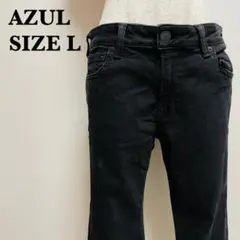AZUL アズール ブラック スキニーデニム ストレッチジーンズ 美脚【42】