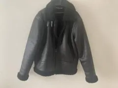 ZARA レザーボアジャケット ムートンジャケット