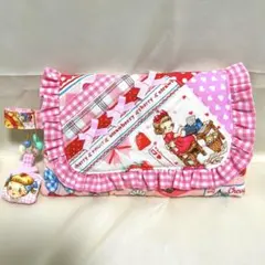 マーガレットアンドソフィー　フリル蓋付き　マルチケース　キーホルダー付き