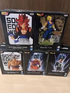 ドラゴンボール フィギュア　5体セット　悟空　ベジータ　ベジット　ゴジータ等