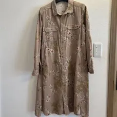 SUPER HAKKA 花柄ワンピース ベージュ