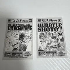 ヒロアカ 原画展 特典 タブロイド風ステッカー 轟 荼毘 緑谷 爆豪 幼馴染