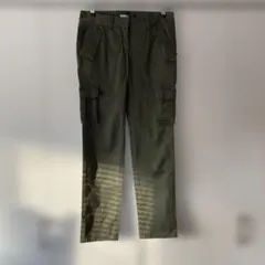 PLS+T プラステ　カーゴパンツ　カーキ、グリーン サイズ2