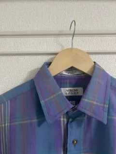 90s ARROW SPORT 半袖シャツ チェック L 古着 ヴィンテージ