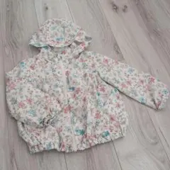 【美品】branshes 花柄フード付きジャケット 100size