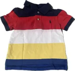 【美品】Ralph Lauren ポロシャツ 18M ストライプ