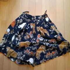 クマプリント フレアスカート サイズ38