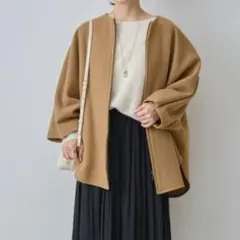 ビアズリー　ウールポンチョコート