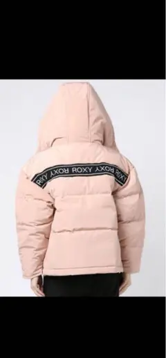 ROXY フード付きダウンジャケット ピンク L ロゴ入り 値下げ不可のサムネイル