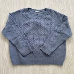 【美品】GU ケーブルニット