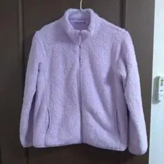 ラベンダー フリースジャケット 150