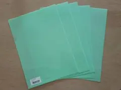 A4クリアファイル 5枚セット　黄緑　グリーン