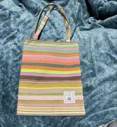 半額　ホットマン　FARBE ストライプ トートバッグ