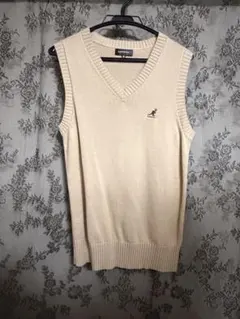 KANGOL ベージュ ニットベストのサムネイル