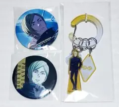 呪術廻戦　ファンパレくじ 　七海建人　缶バッジ　カラビナアクリルキーホルダー