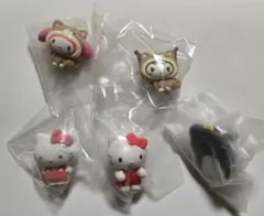 ハローキティなどカプセルトイ5個セット