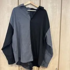 AZUL BY MOUSSY バイカラー 長袖シャツ