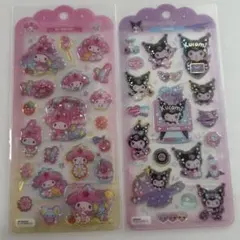 【正規品】ドロップジュエリーシール2点 サンリオ マイメロディ クロミ