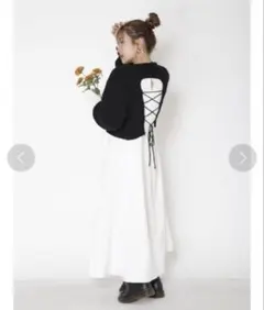 【Ungrid】バックレースアップニット(ニットのみ)